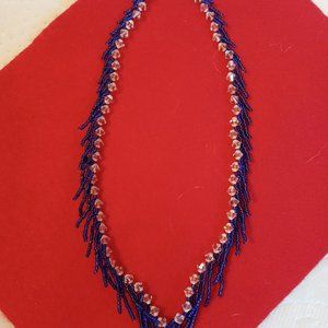 Seed Bead and fashion Crystal necklace